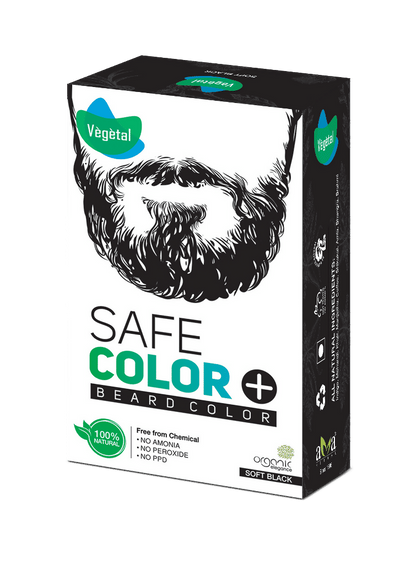 Vegetal Safe Color For Beard - Soft Black