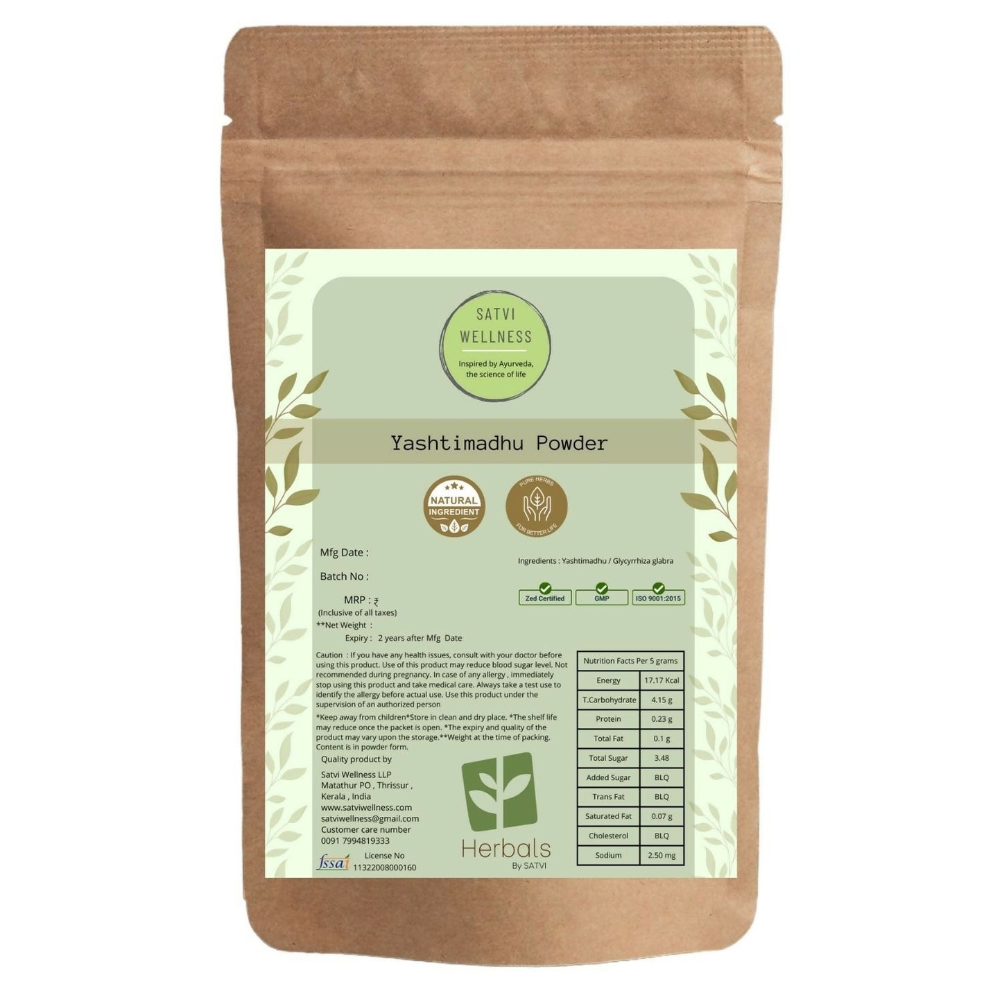 Satvi Wellness Yashtimadhu Powder