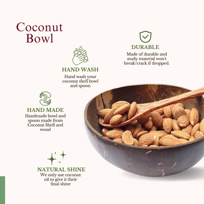 Thenga Artisan Coconut Bowl with Spoon
