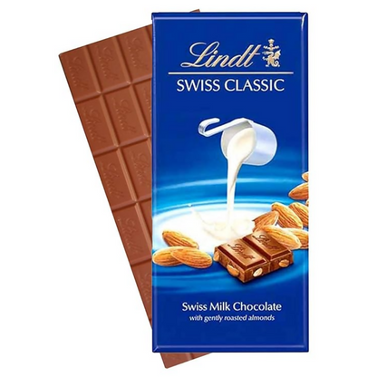 Lindt Swiss Classic Bar Chocolate, Almond
