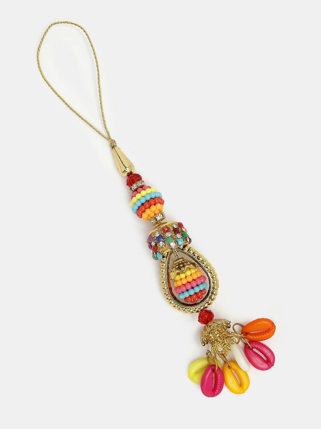 NVR Women & Men Set of 2 Multicolor Artificial beads Bhaiya Bhabhi Rakhi With Roli Chawal