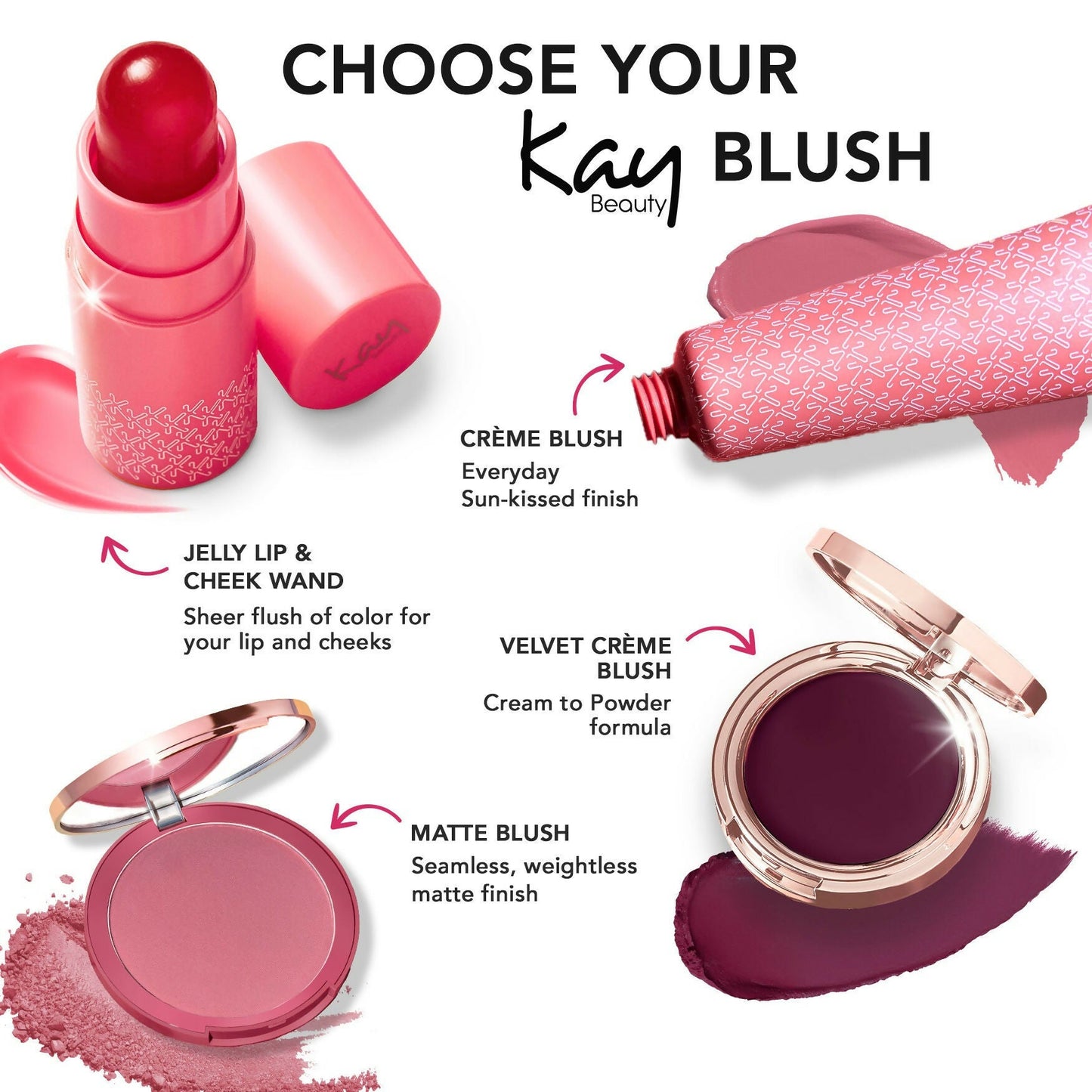 Kay Beauty Jelly Blush Wand - Cotton Candy