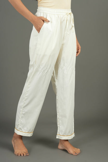 Breathables Women Cotton Night Suit Shirt And Pants Co-Ord Set I Night Wear | Co-Ord Set | Lounge Wear Set I Solid Colour