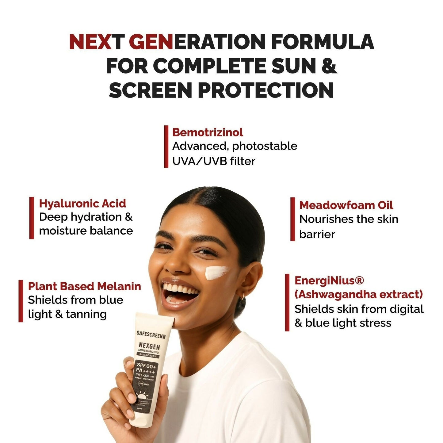 Chosen Safescreen Nexgen Moisturizing Sunscreen with Blue Light Protection