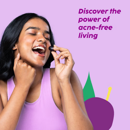 PLIX The Plant Fix Jamun Active Acne Regime - Cleanser, Acne Mark Serum, Moisturizer & Body Wash For Women & Men
