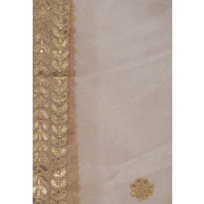 A R Silk Women's Gotta Patti Embroidery Orgenza Dupattas