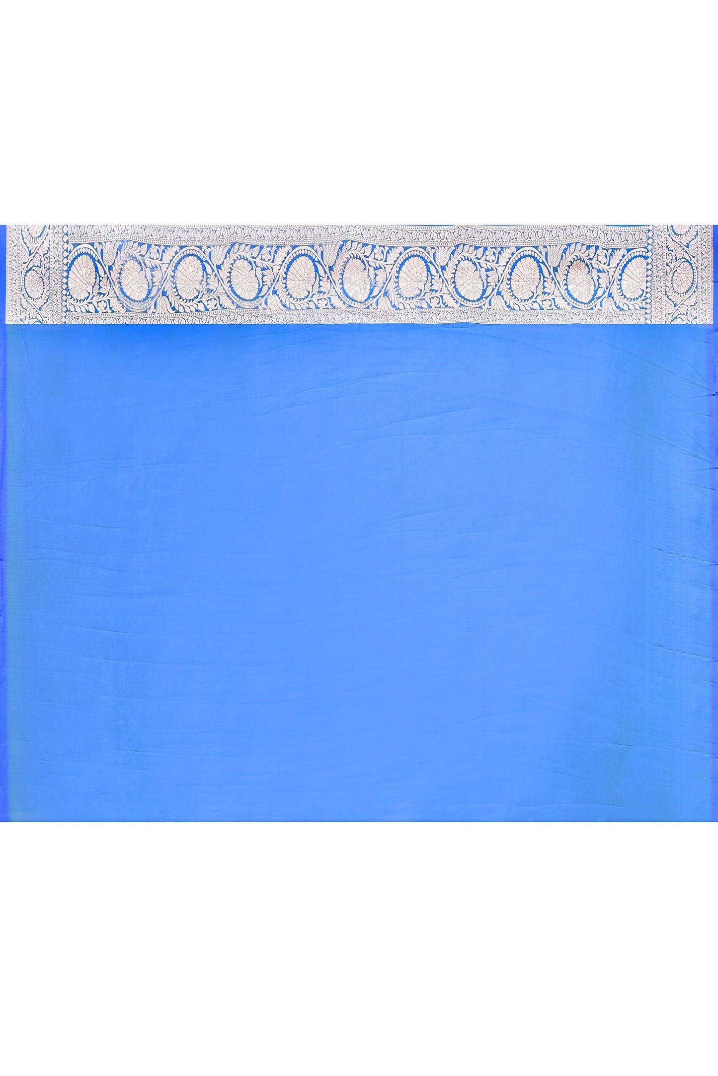 Joban Fashion Blue Banarasi Katan Pure Handloom Banarasi Silk Saree