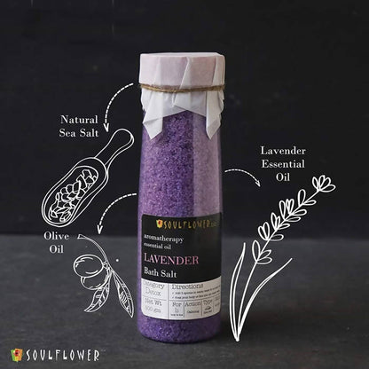 Soulflower Aromatherapy Essential Oil Lavender Bath Salt