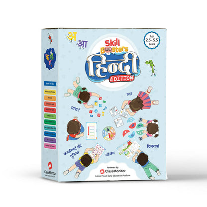 ClassMonitor Hindi Language Learning Kit with Free Mobile App for kids of Age 2.5-5.5 Years