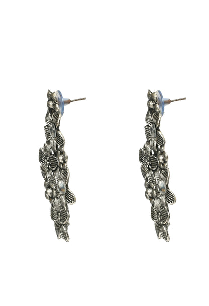 Mominos Fashion Johar Kamal Oxidised Silver-Plated Hasli Design Necklace Choker Set For Women