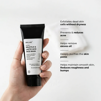 Brillare Mini Salicylic and Lactic Acid Face Wash