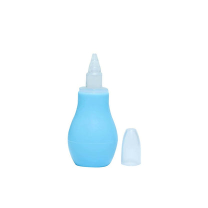 Safe-O-Kid Silicone Baby Nasal Aspirator Vacuum Sucker Instant Relief From Blocked Nose, Blue