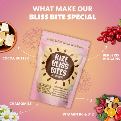Rize Energy Bar Bliss Bites - Milk Chocolate