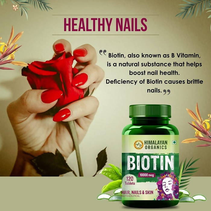Himalayan Organics Biotin 10000 mcg - 120 tabs