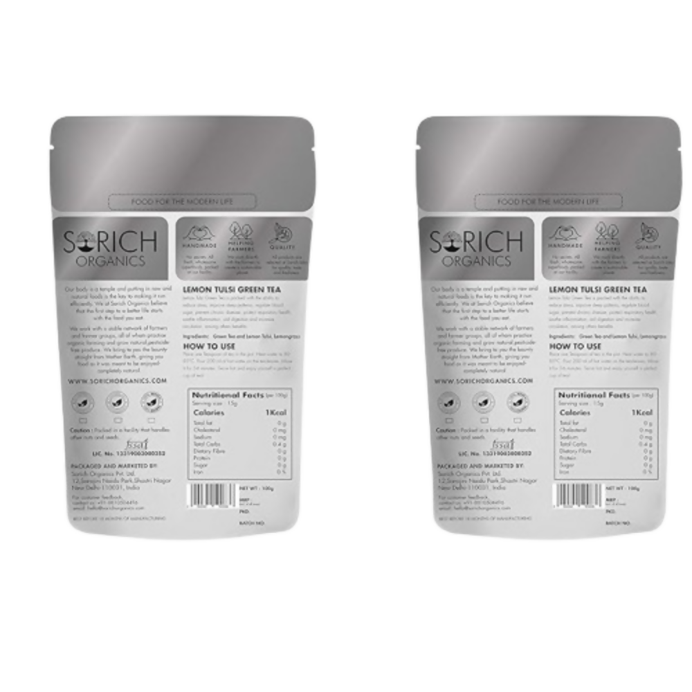 Sorich Organics Lemon Tulsi Green Tea