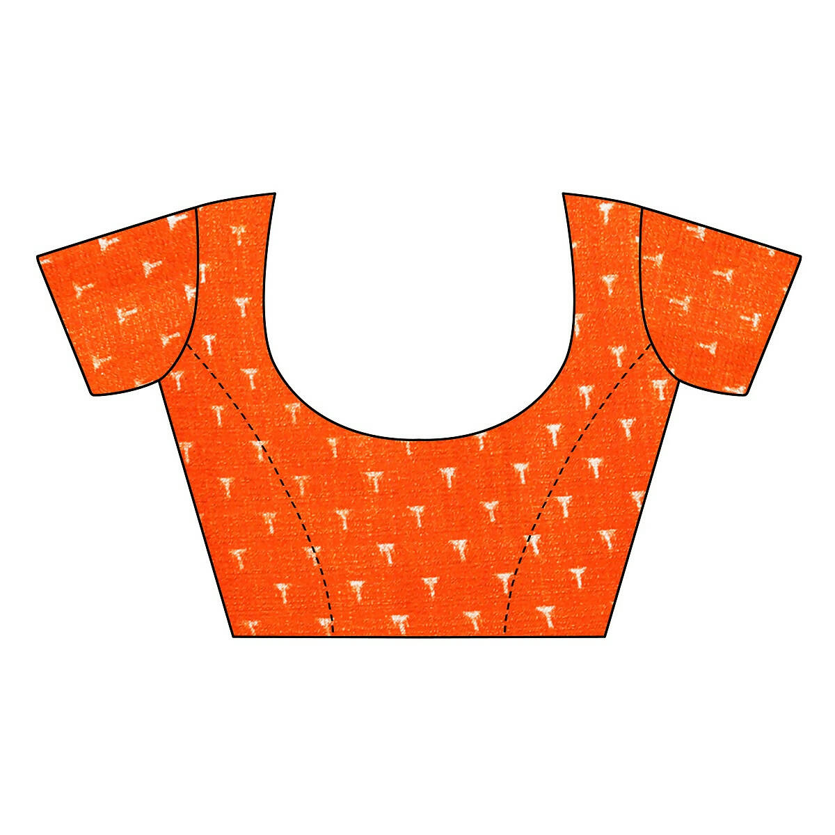 Vamika Orange & Multicolor Kalamkari With Jhalar Khadi Silk Saree