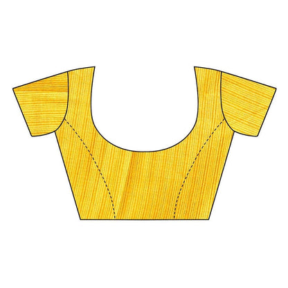 Vamika Yellow Kalamkari With Jhalar Khadi Silk Saree