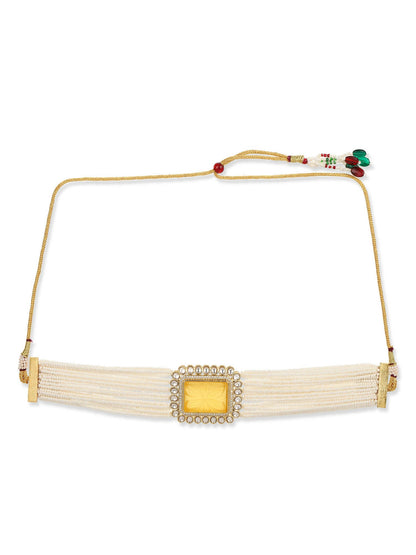 Women's Gold-Polished Necklace - Ruby Raang