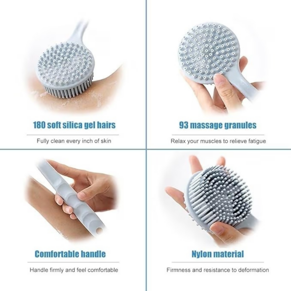 Bronson Professional Back Cleansing Scrubber Silicone Bath Brush