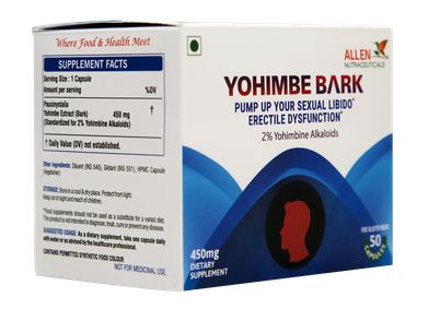 Allen Yohimbe Bark Capsules – Herbal Support for Energy & Circulation (60 Veg Capsules)