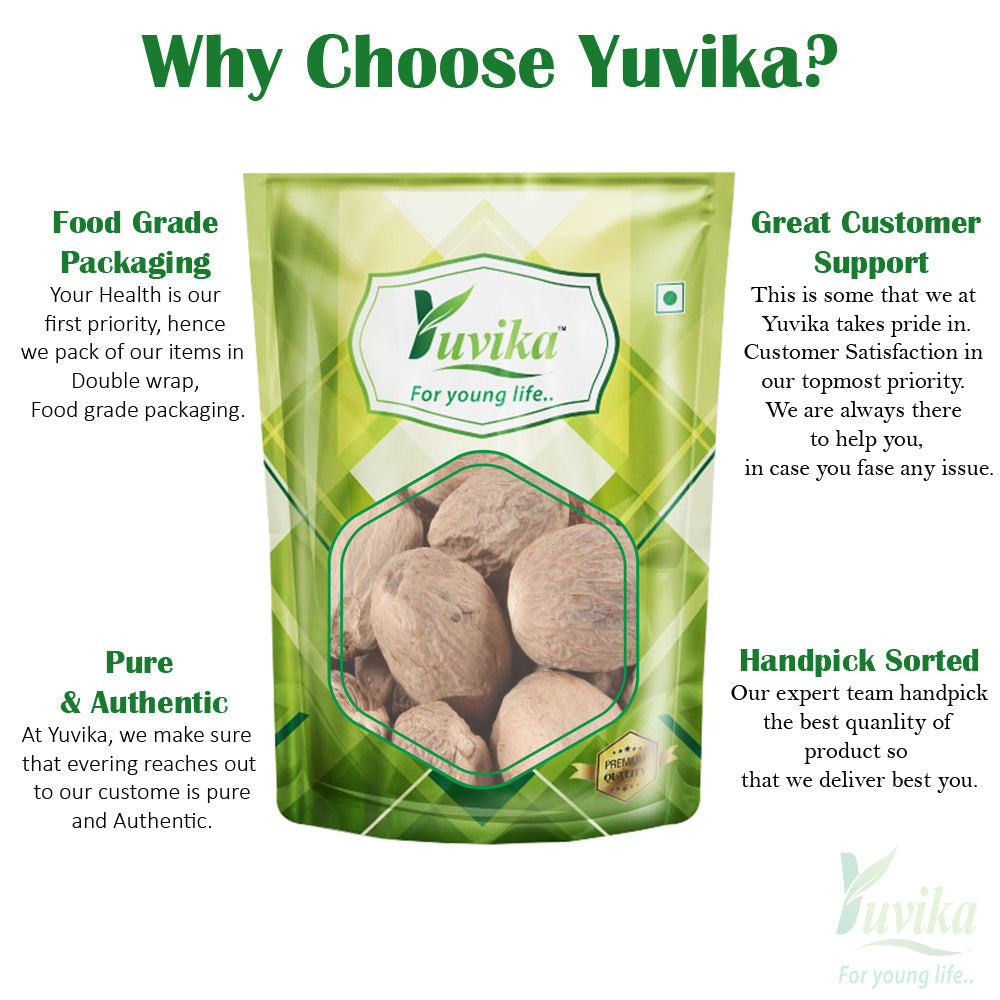 Yuvika Jaiphal Asli - Jathikai - Myristica fragrans - Nutmeg - 50 gms