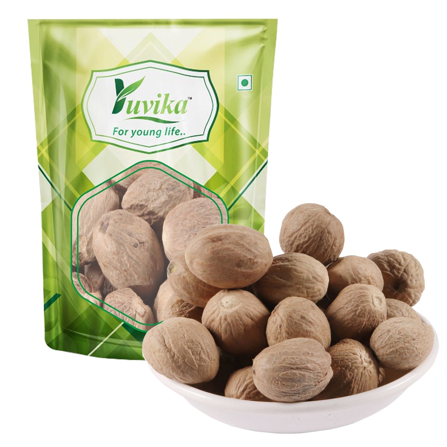 Yuvika Jaiphal Asli - Jathikai - Myristica fragrans - Nutmeg - 50 gms