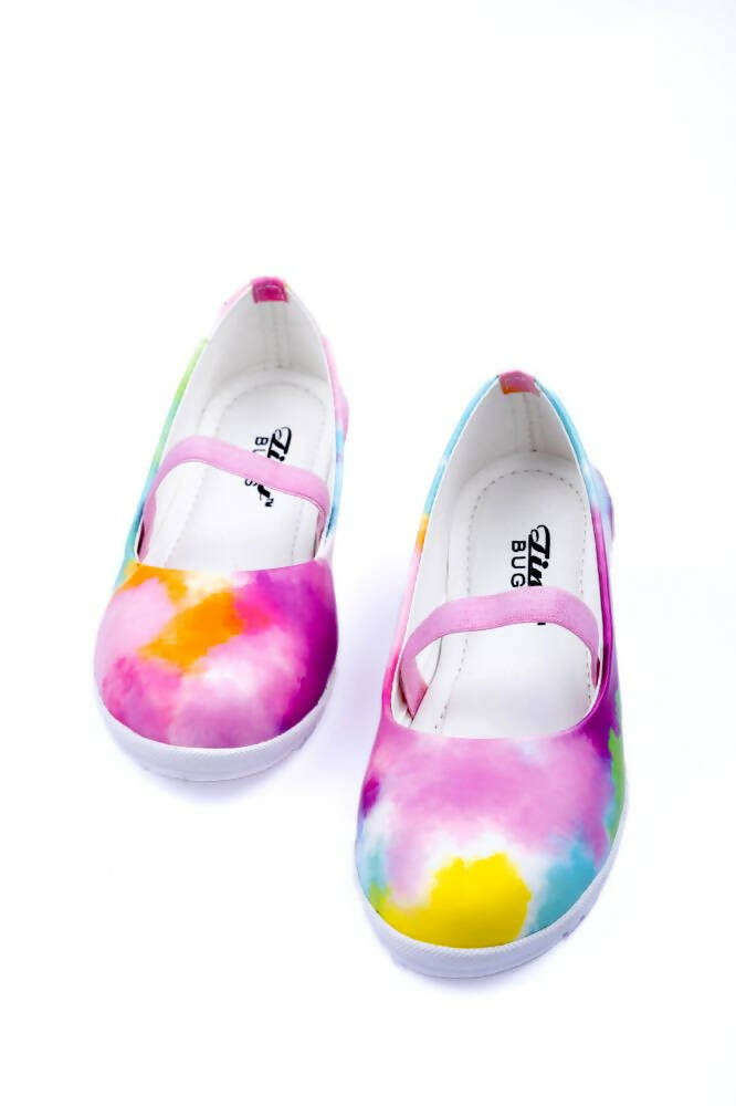 Tiny Bugs Girls Prited Flat Causal Wear Ballerinas - Multi Color