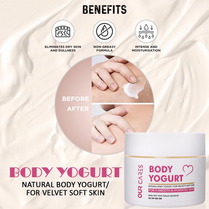 Our Cares Body Yogurt Cream for Instant Hydration & Moisturization