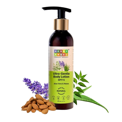 Herby Angel Ultra Gentle Body Lotion with SPF 15 for Babies & Kids