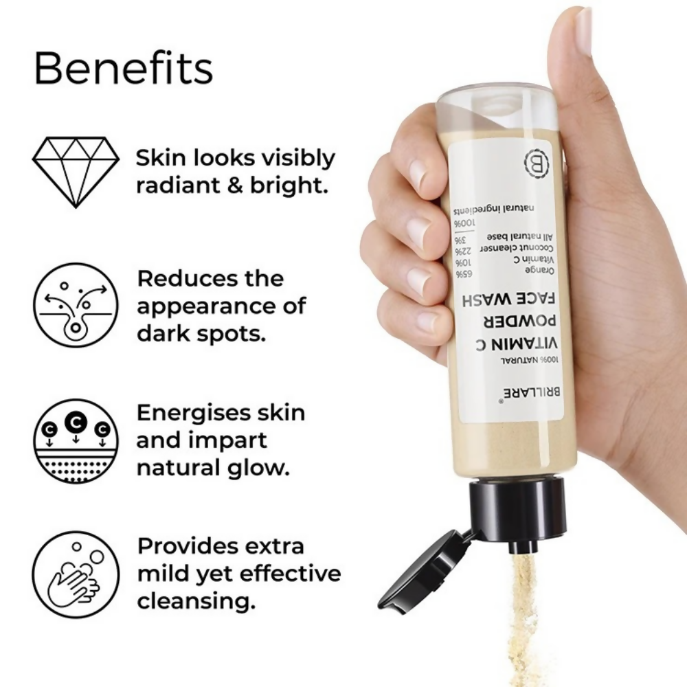 Brillare 10% Vitamin C Face Serum & Vitamin C Powder Face Wash
