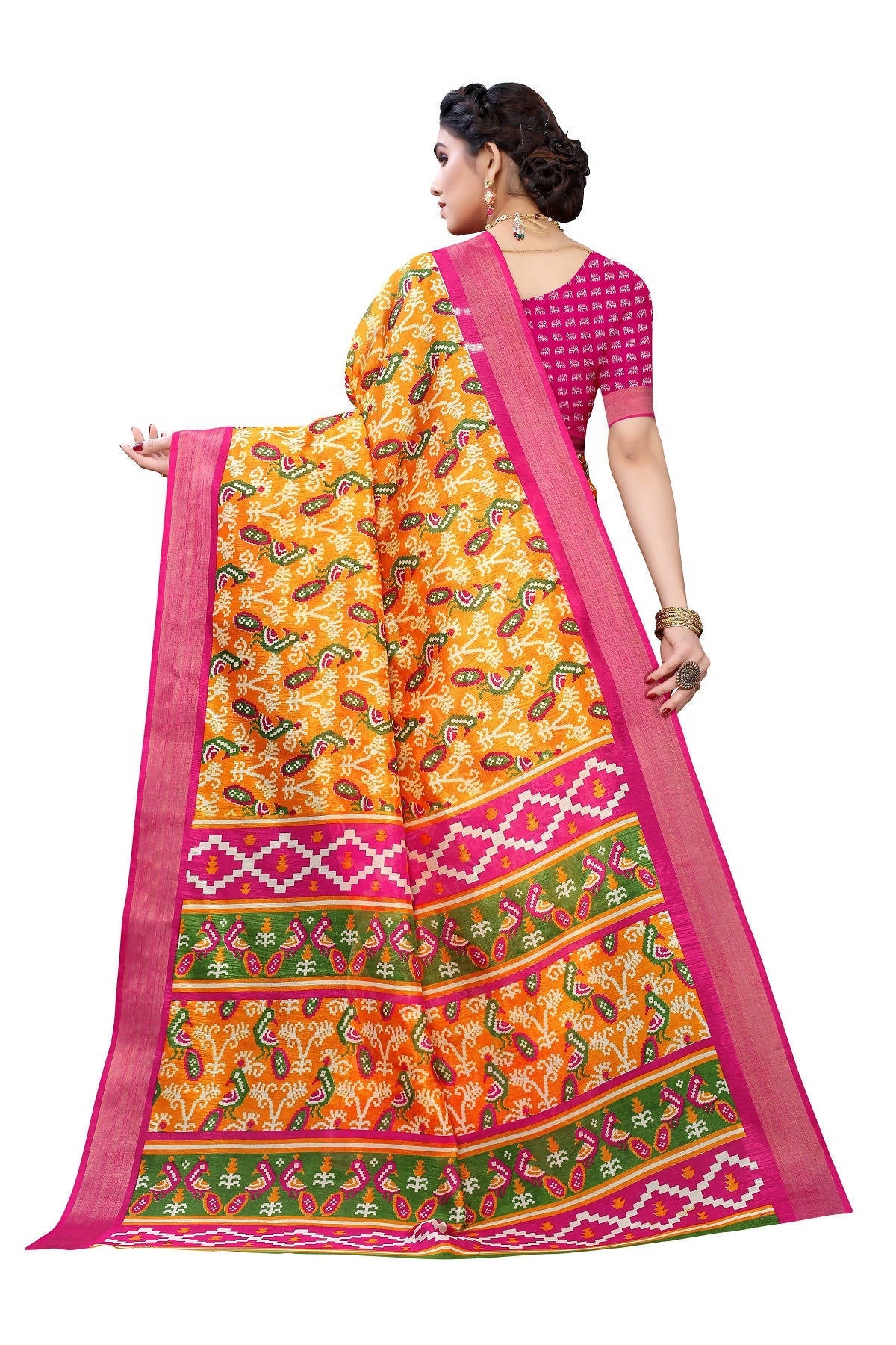 Vamika Mustard Linen Jari Border Saree (JANKI MUSTARD)