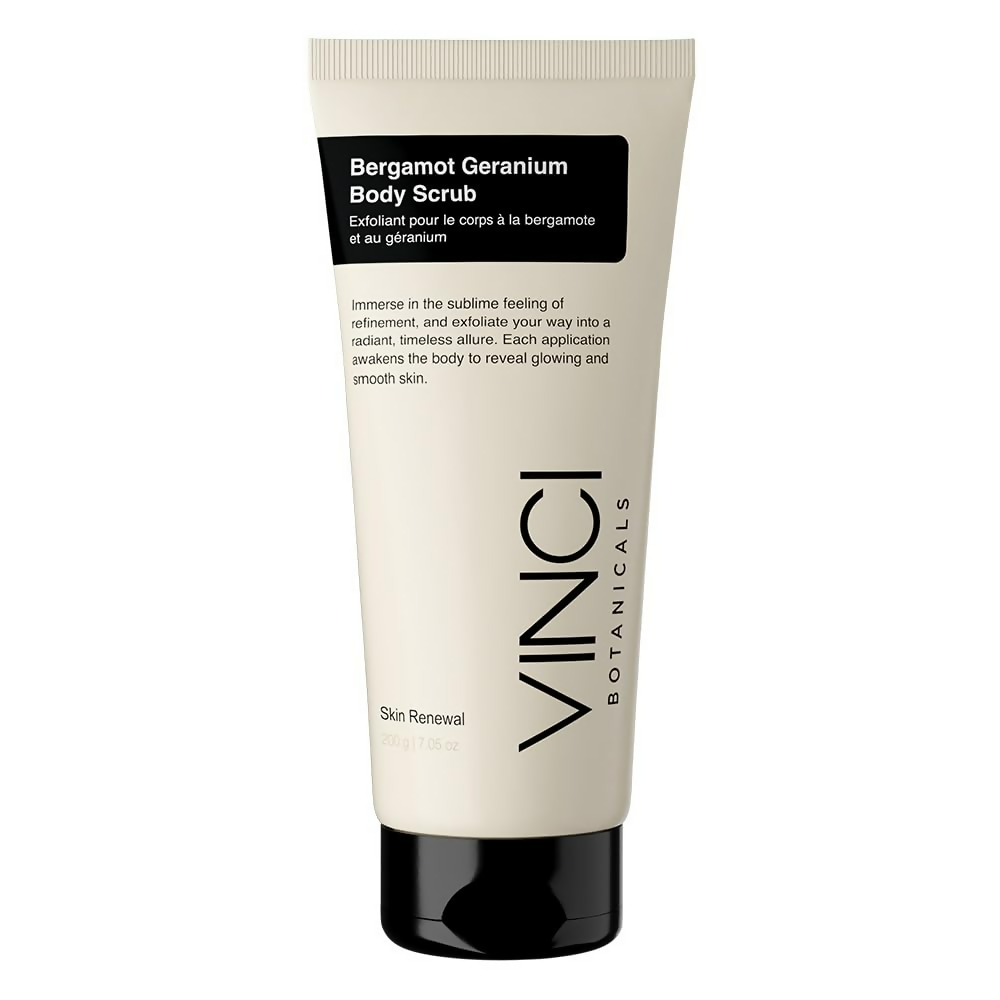 Vinci Botanicals Bergamot Geranium Body Scrub