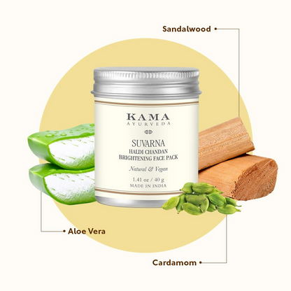 Kama Ayurveda Suvarna Haldi Chandan Brightening Face Pack