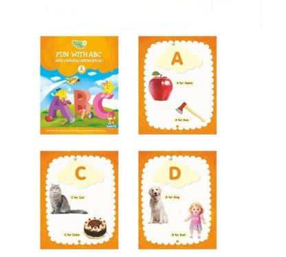 Rising Star General Knowledge & Conversation Book A| Set of 3| Fun With ABC, Environmental Studies, Good Habit| Picture Dictionary| Ages 3-7 Years
