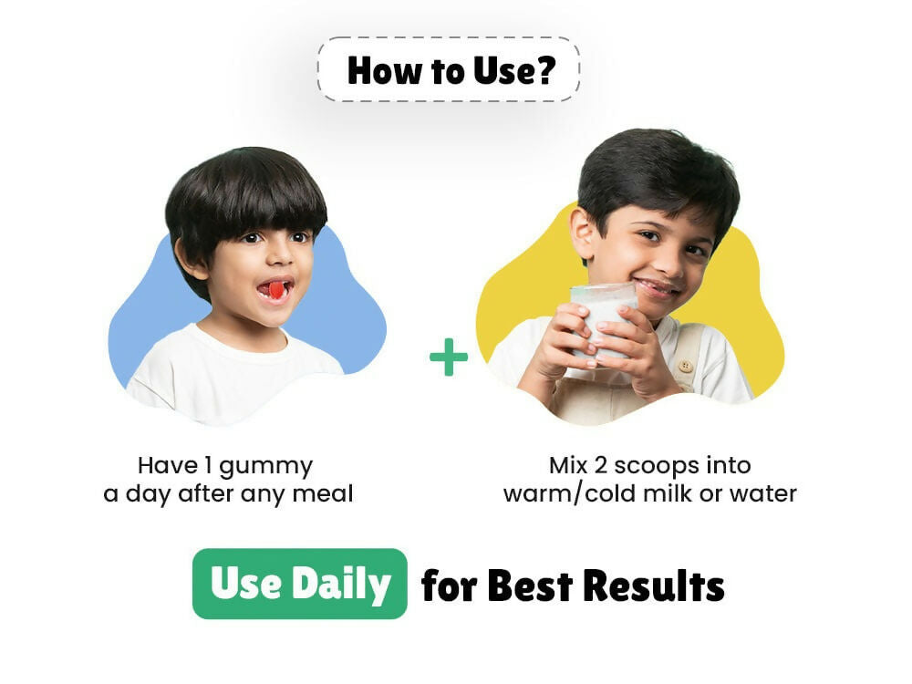 Little Joys Nutrimix Nutrition Powder Belgian Chocolate + Brain Gummies 2 - 6 years Combo