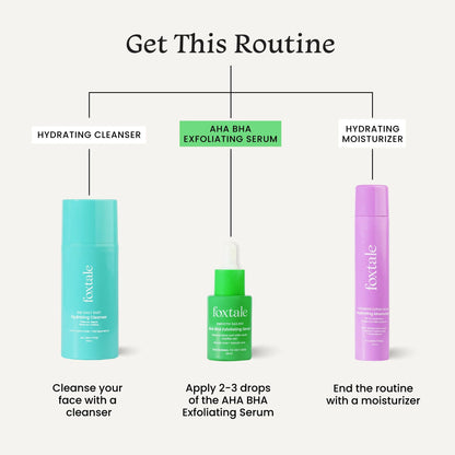 Foxtale 2% Salicylic Acid AHA BHA Exfoliating Serum with Niacinamide, Fights Acne, Reduces Blackheads & Whiteheads, Reduces Excess Oil & Bumpy Texture