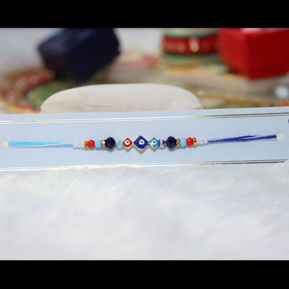 Indianvibez Evil Eye Elegance Designer Rakhi