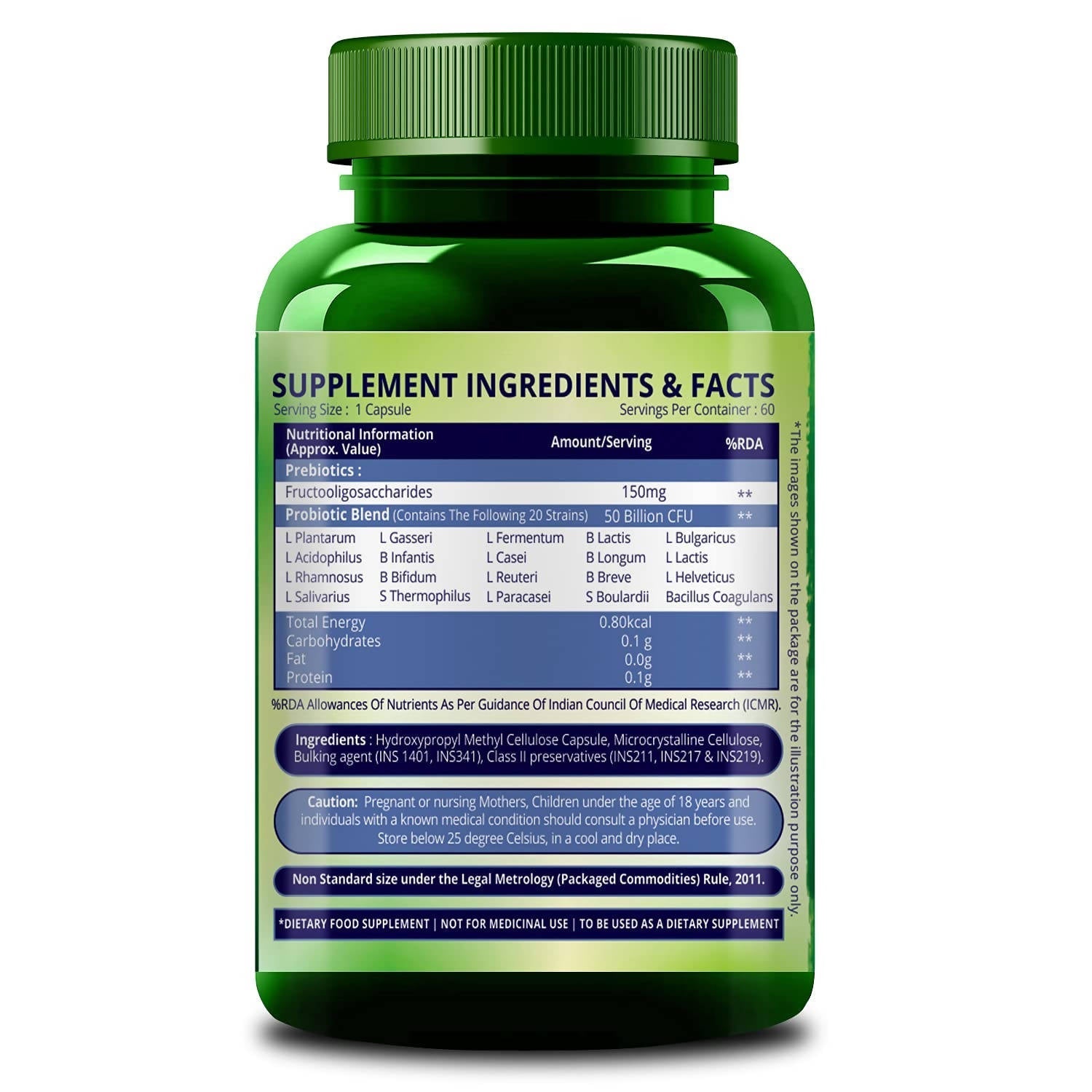 Himalayan Organics Probiotics Supplement 50 billion - 60 Tabs