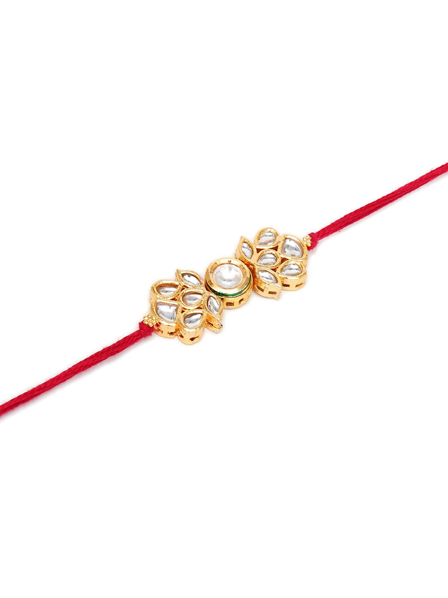 Designer kundan Rakhi - Ruby Raang