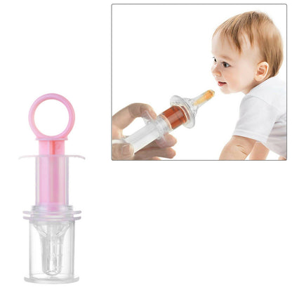 Safe-O-Kid Silicone made BPA free medicine Feeder cum Dropper for Kids- Pink
