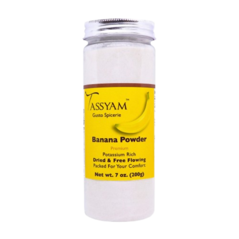 Tassyam Organics Banana Powder Bottle - Vegan & Natural
