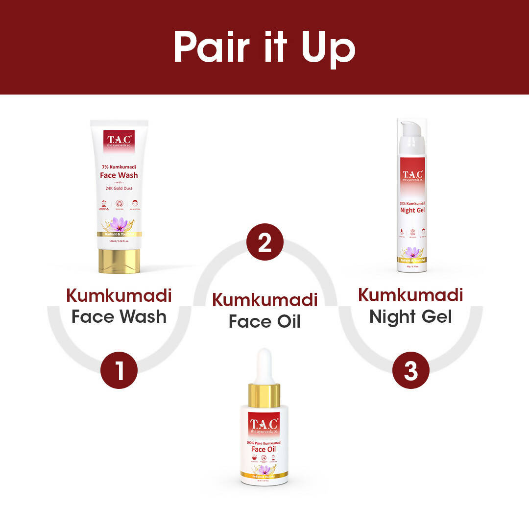 T.A.C - The Ayurveda Co. 10% Kumkumadi Night Gel for Glowing Skin