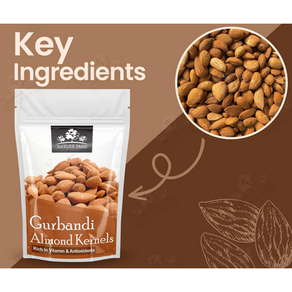 Nature Yard Afghan Gurbandi Almond/Badam