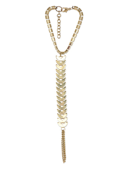 Gold-Polished Alloy Designer Hand Harness Bracelet - The Pari