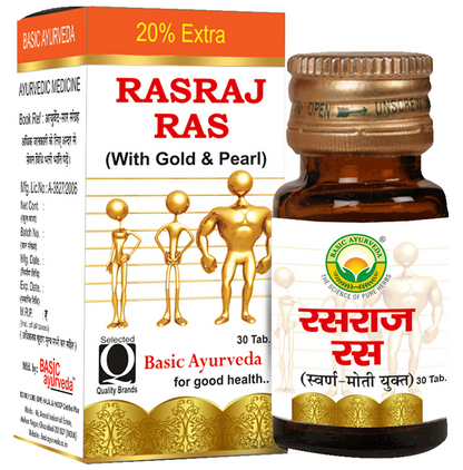 Basic Ayurveda Rasraj Ras with Gold & Pearl