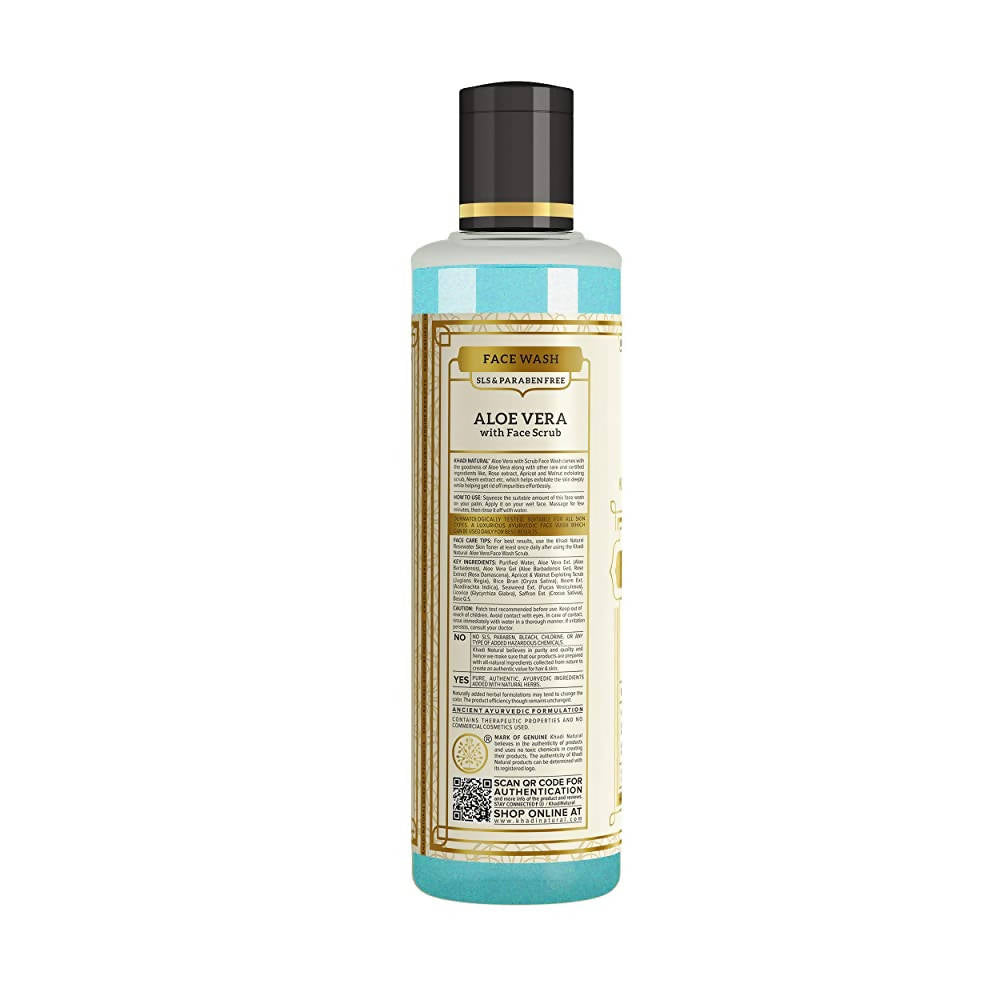 Khadi Natural Aloe Vera Face Wash With Scrub - 210 ml