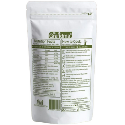 By Grandma Veggies & Nuts – Sprouted Cereal Green Gram, Almond, Ragi and Dalia