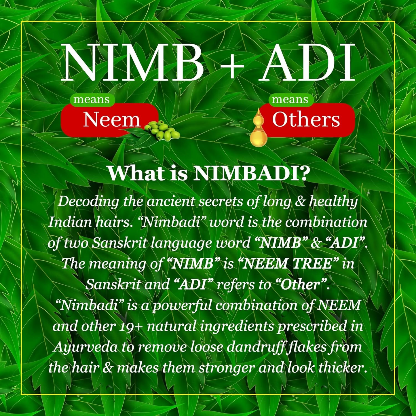 The Indie Earth Nimbadi Hair Oil For Healthy & Dandruff Free Hairs